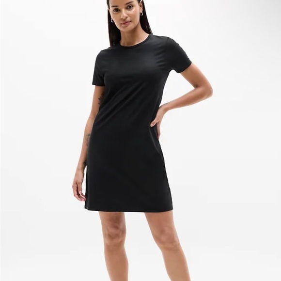 Athleta Gray Tee Shirt Mini Dress - Picture 1 of 3